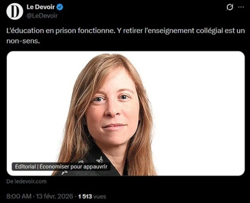 Devoir Editorial Education En Prison