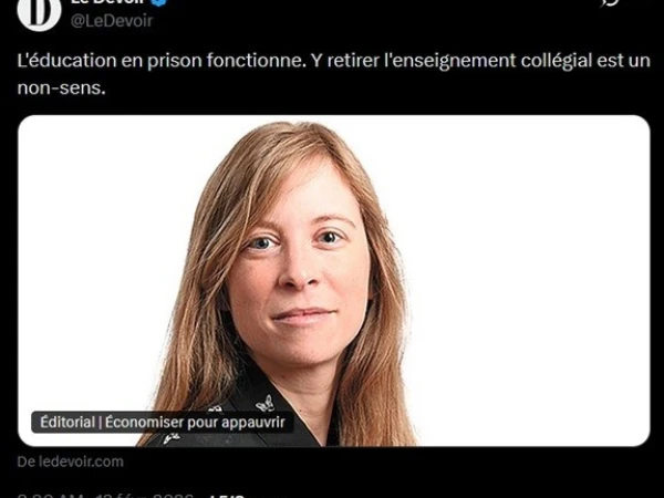 Devoir Editorial Education En Prison