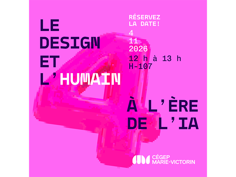 affiche conférence le design et l'humain à l'ère de l'IA
