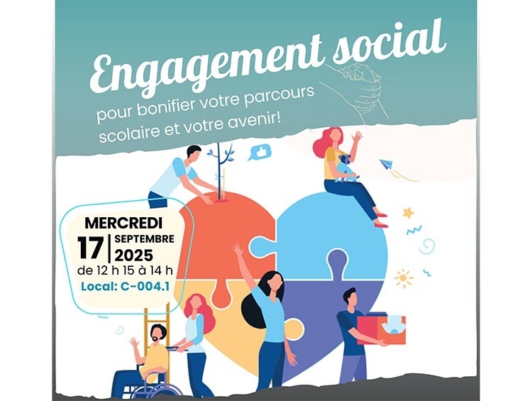 affiche de l'atelier sur l'engagement social