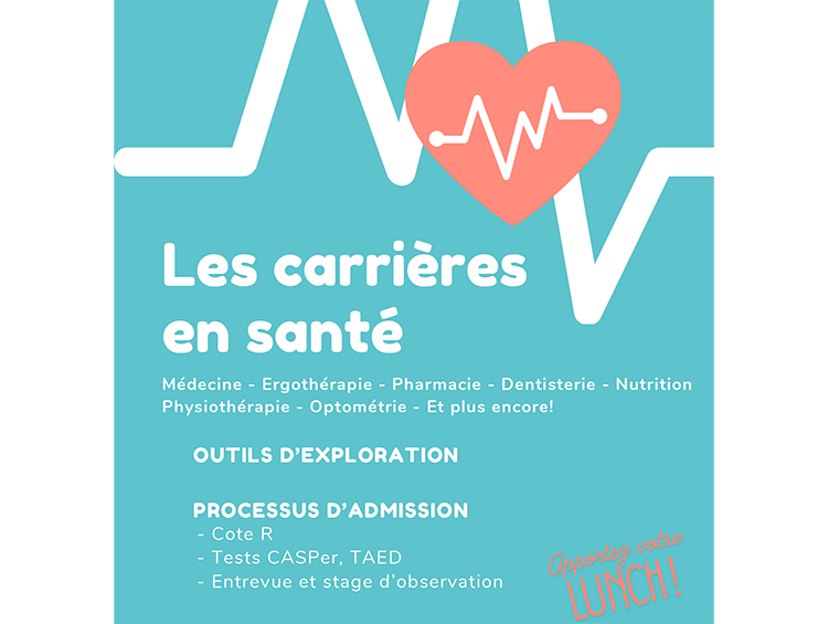 affiche séance information carrières en santé