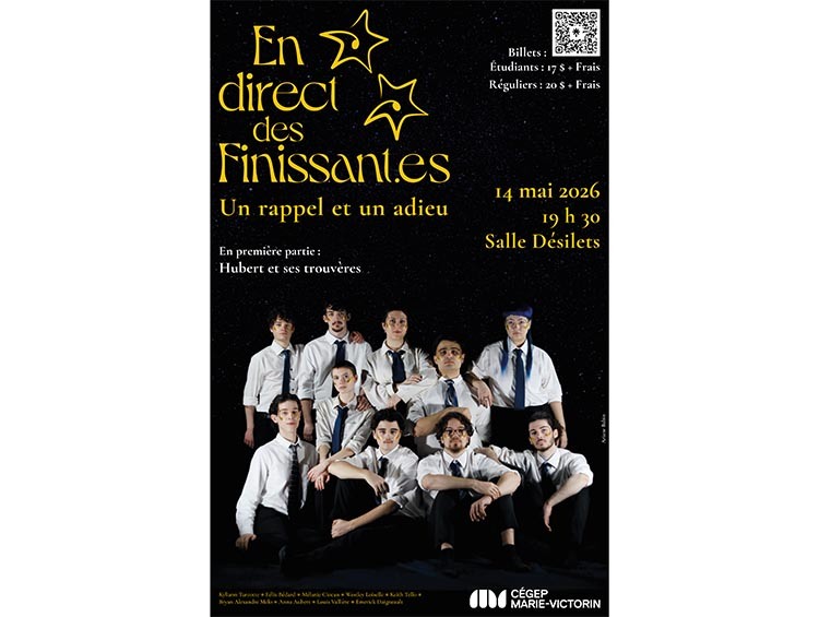 affiche du concert En direct des finissant.es