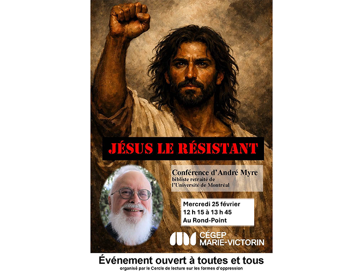 affiche conférence d'André Myre