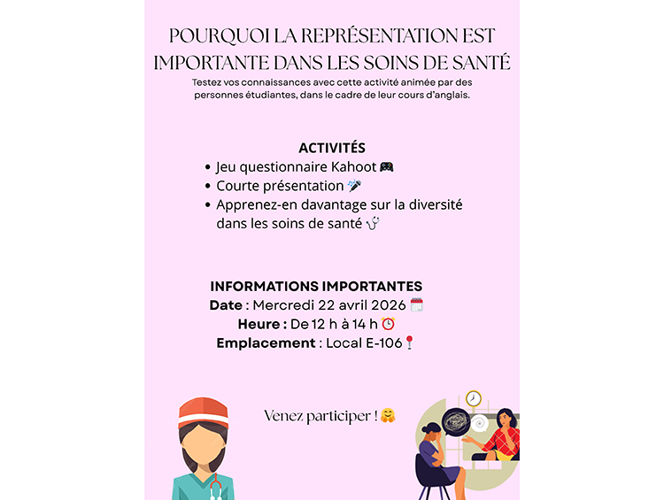 affiche kiosque d'information soins de santé