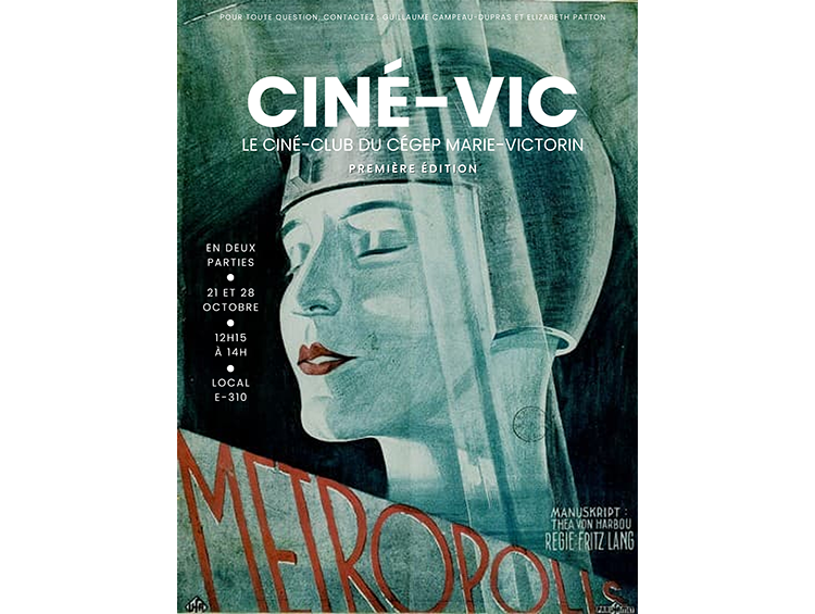 affiche du ciné-vic