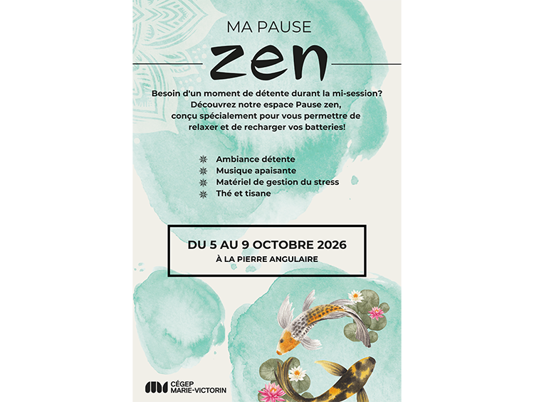 affiche pause zen octobre 2026