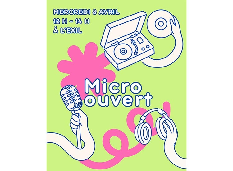 affiche micro ouvert 8 avril