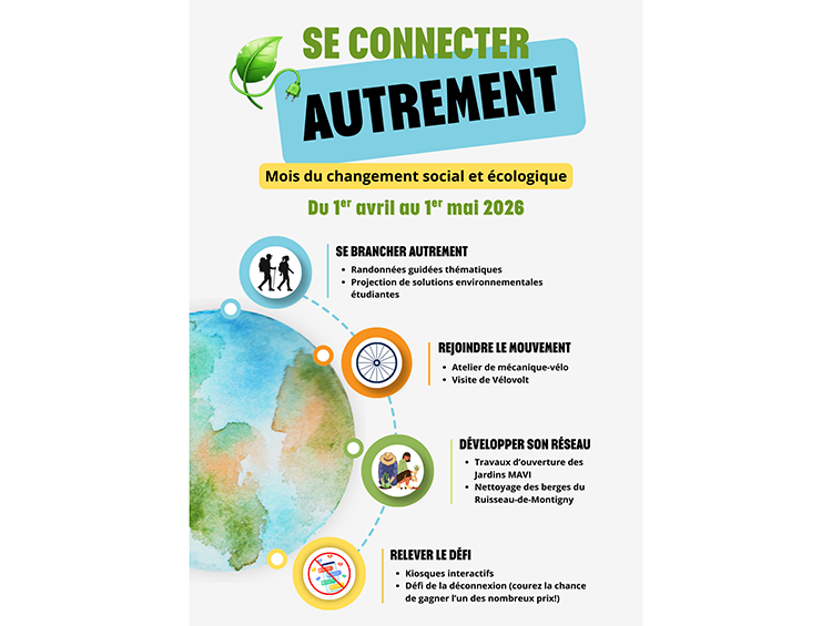 affiche du Mois du changement social et écologique