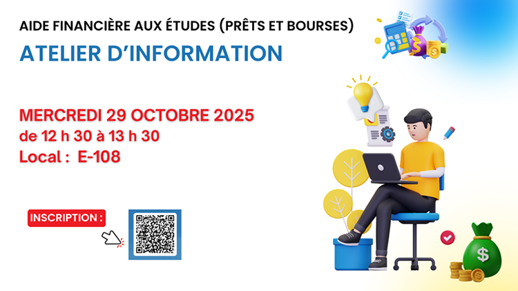 affiche atelier d'aide financière