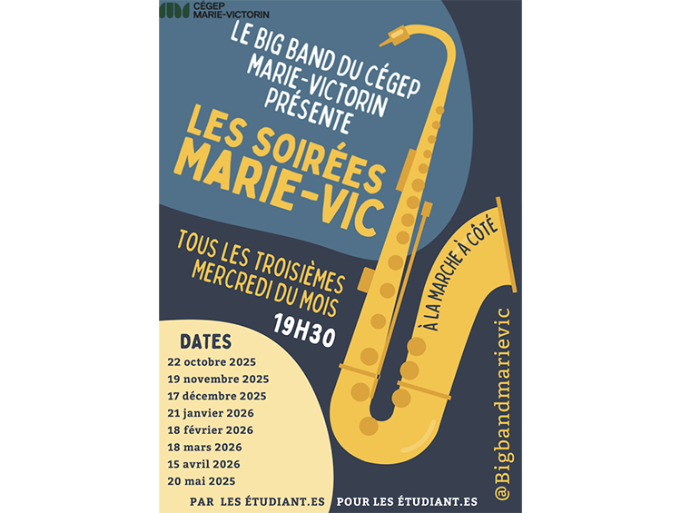 affiche prestation du Big Band à la marche d'à côté