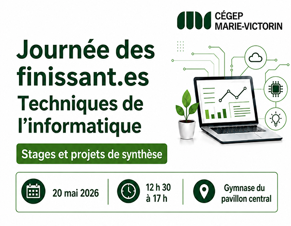 affiche journée des finissants en Informatique