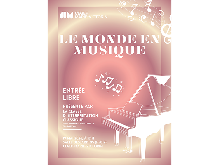affiche du concert Le monde en musique