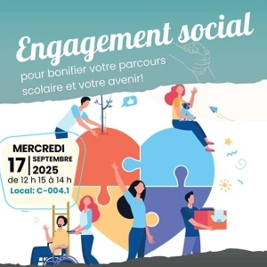 Affiche engagement social A2025