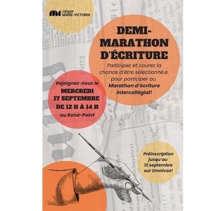 Demi marathon décriture