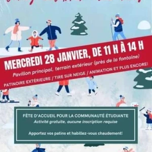Affiche fête rentrée Hiver 2026