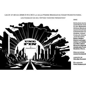 Affiche Une fin VF Cégep