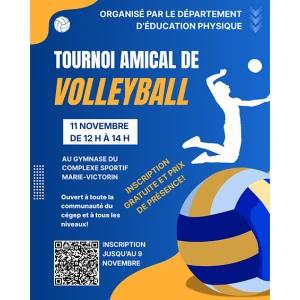 Tournoi volleyball 2026 Affiche
