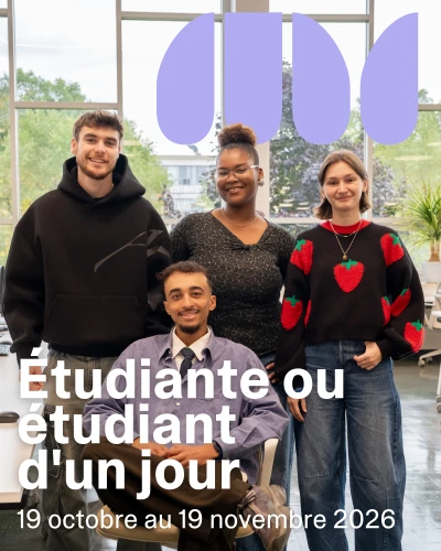 Étudiant d'un jour automne 2026