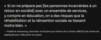 Citation F. Armstrong, Chaire UNESCO